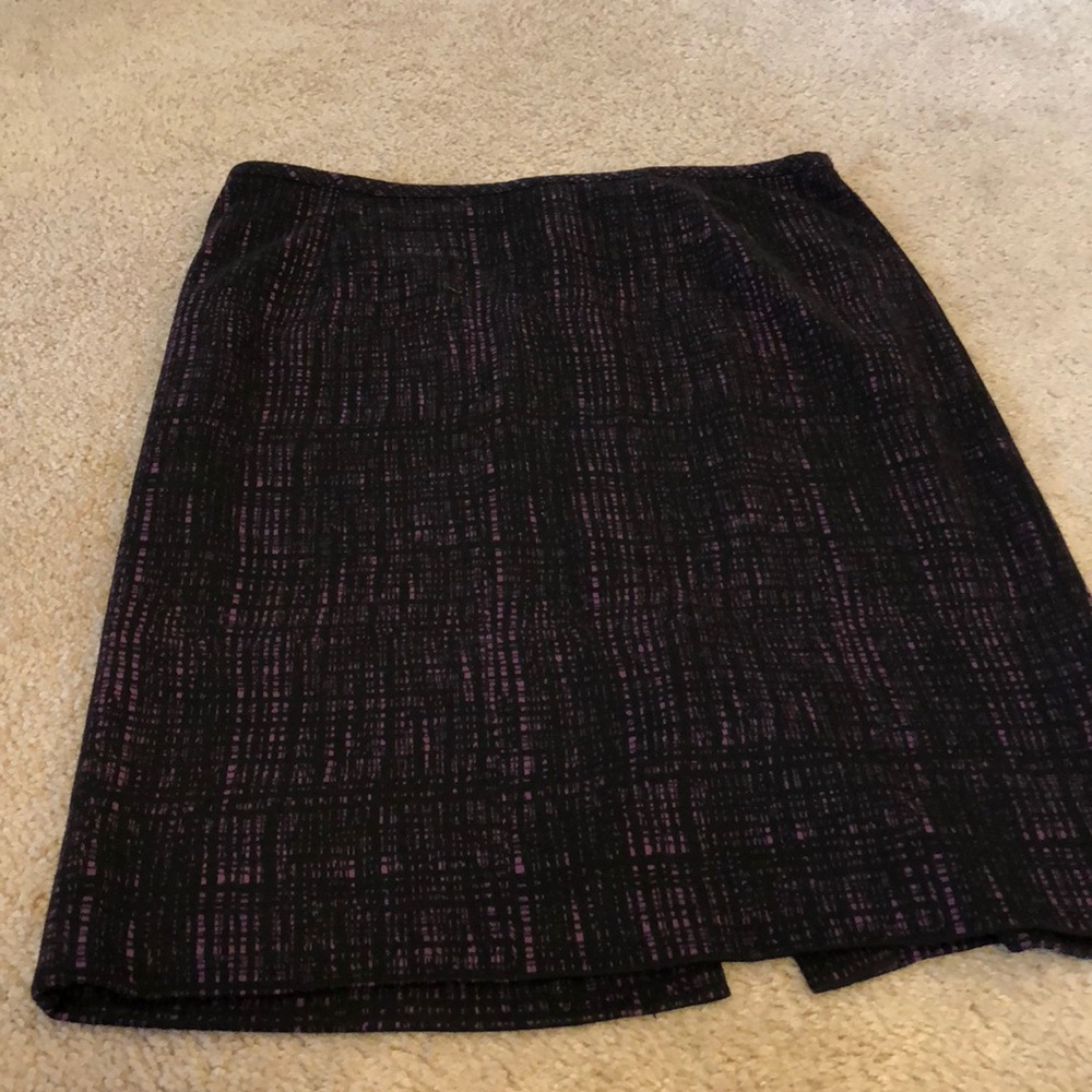 Calvin Klein- Crosshatch print skirt